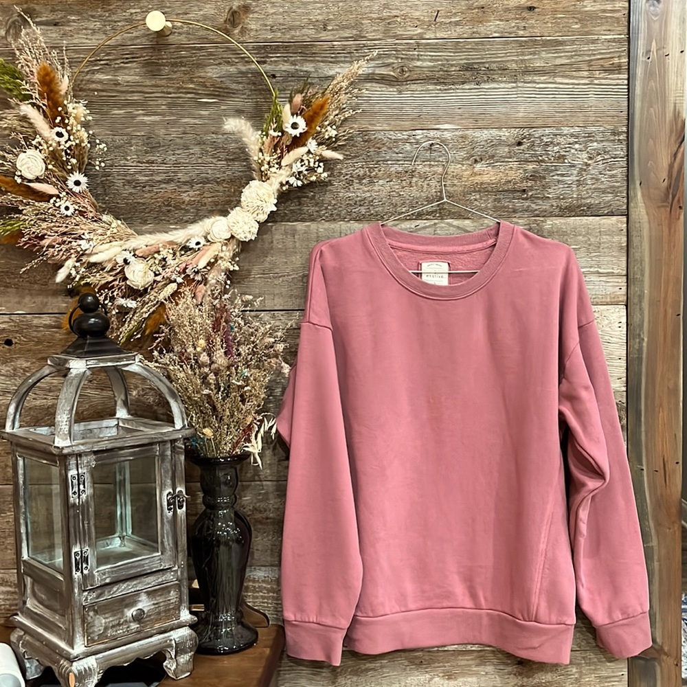 Mauve fitted sweatshirt